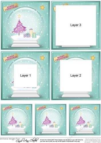 Christmas Tree - Christmas Snowglobe Tunnel Topper