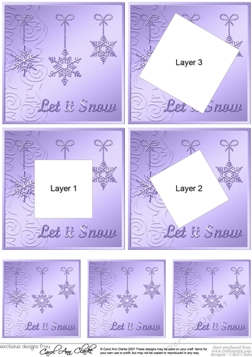 Christmas Snowflakes -  Twisted Tunnel Topper