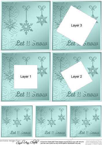 Christmas Snowflakes -  Twisted Tunnel Topper