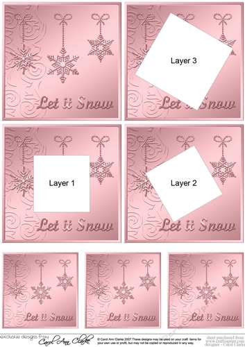 Christmas Snowflakes -  Twisted Tunnel Topper