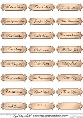 Metallic Everyday Mixed Greetings Text Plates