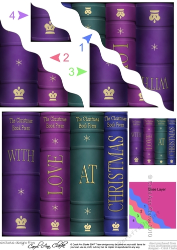 Christmas Books - Wavey Corner Stacker