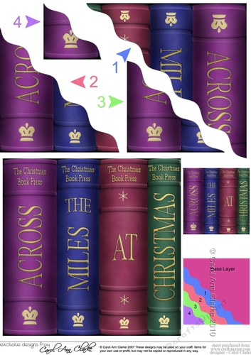 Christmas Books - Wavey Corner Stacker