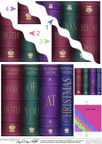 Christmas Books - Wavey Corner Stacker
