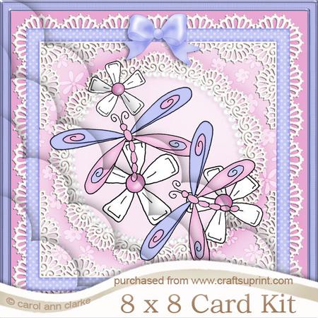 Dreamy Dragonflies 8 x 8 Kit with Scalloped Corners