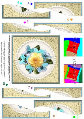 Flowers and Pearls Wavy Spiral Side Stacker