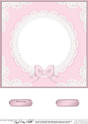 8 x 8 Pearls and Lace Card Front