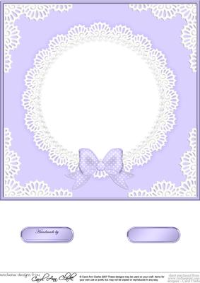 8 x 8 Pearls and Lace Card Front