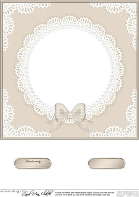 8 x 8 Pearls and Lace Card Front
