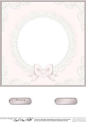 8 x 8 Pearls and Lace Card Front
