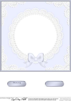 8 x 8 Pearls and Lace Card Front