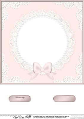 8 x 8 Pearls and Lace Card Front