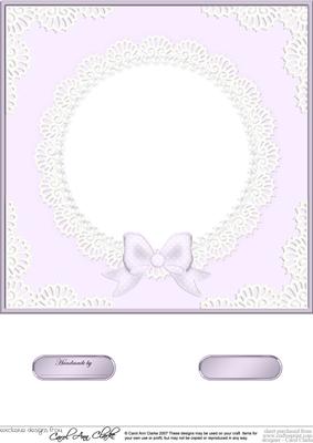 8 x 8 Pearls and Lace Card Front