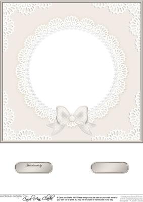 8 x 8 Pearls and Lace Card Front