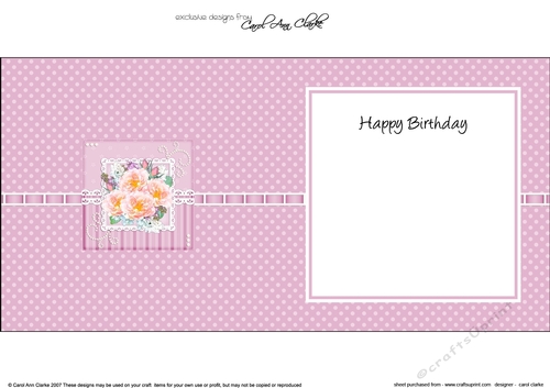 A Touch of Elegance Roses Pearls and Lace square landscape insert