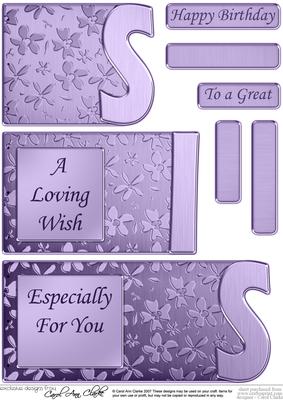 Sis Elegant Metallic Book Sheet