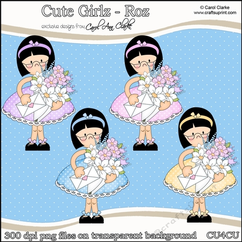 Cute Girlz - Roz - CU4CU Digital Clip Art Set