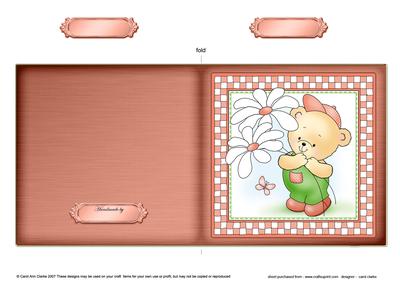 Robert's Flowers Cut and Fold Card