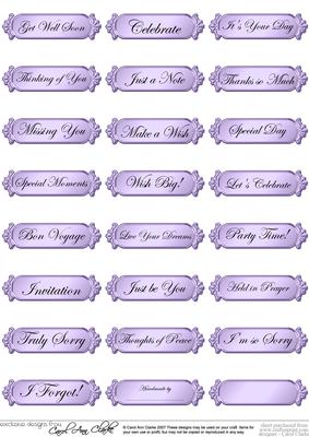 A 2nd Set of Metallic Everyday Mixed Greetings Text Plates