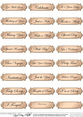 A 2nd Set of Metallic Everyday Mixed Greetings Text Plates