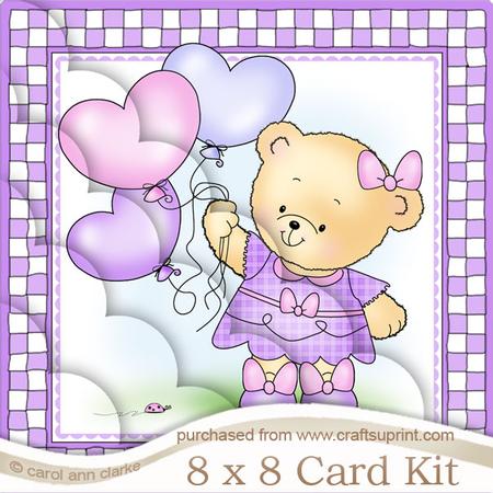 8 x 8 Rosie's Balloons Kit with Scalloped Corners