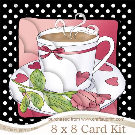 8 x 8 Time for Tea Kit with Scalloped Corners