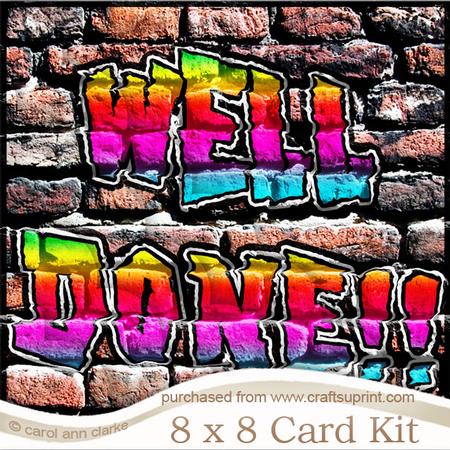 8 x 8 Graffiti Well Done Kit with Scalloped Corners