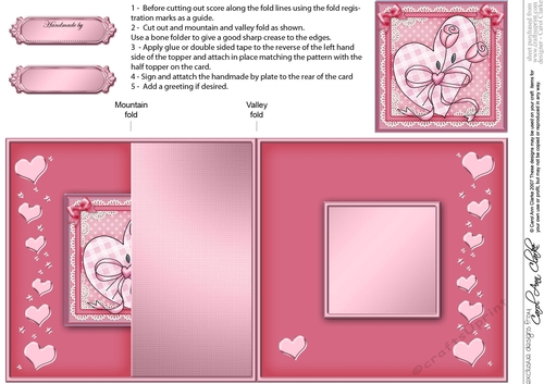 Lovin Heart - No-Hole Fold Back Card