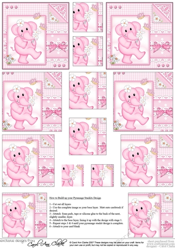 Lola Elephant & Lace Pyramage sheet