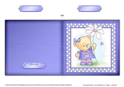 Rosie's Flower Cut and Fold Quick Card