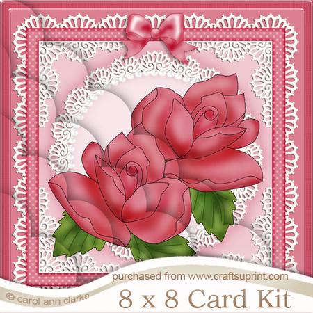 8 x 8 Just Roses Kit with Scalloped Corners