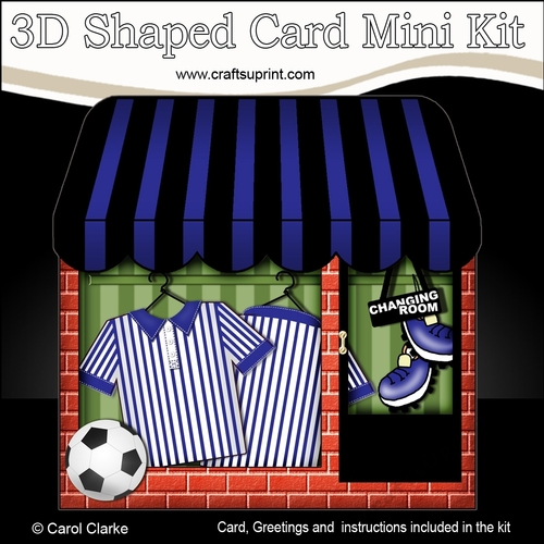 3D Shaped Card Kit - football Crazy Shop