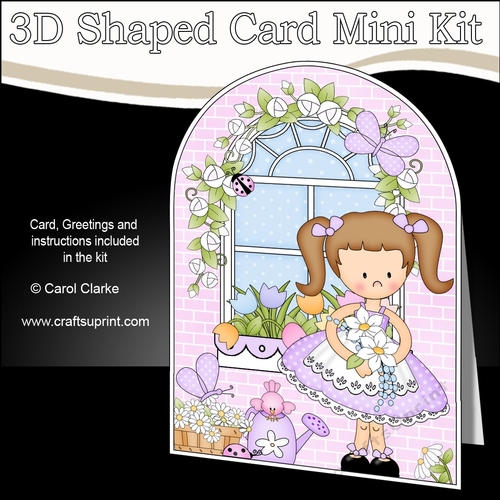 3D Shaped Card  Kit - Country Cottage Girlz Liz