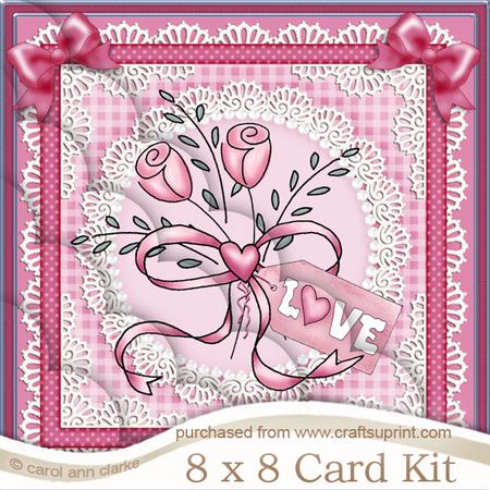 8 x 8 Lovely Roses Kit with Scalloped Corners