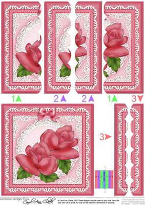 Just Roses Scallop Edge Side Stacker