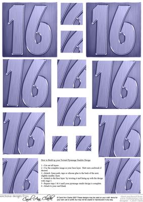 16th Metallic Age Twisted Pyramage Sheet