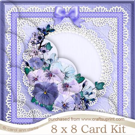 8 x 8 Spring Flowers Kit with Scalloped Corners