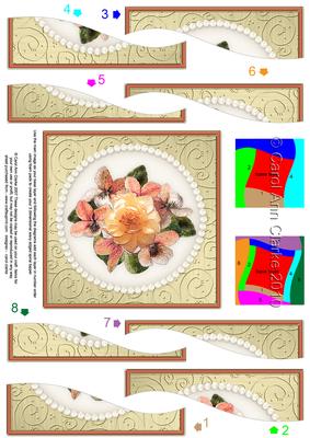Flowers and Pearls Wavy Spiral Side Stacker