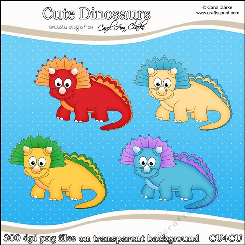 Cute Dinosaurs - CU4CU Digital Clip Art Set