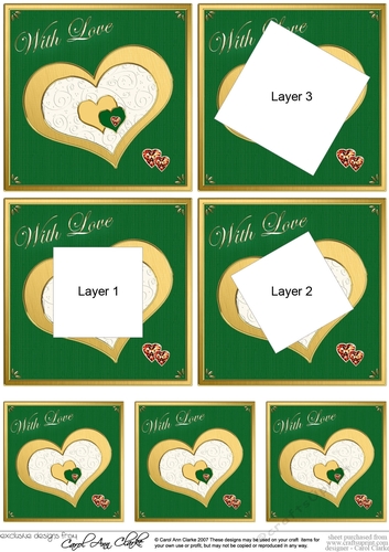 Elegant Hearts - Twisted Tunnel Topper