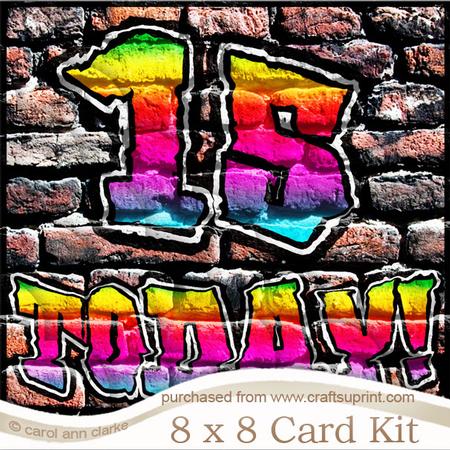 8 x 8 Graffiti 15 Today! Kit with Scalloped Corners