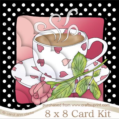 8 x 8 Coffee Time Kit with Scalloped Corners