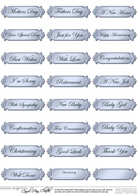 Metallic Everyday Mixed Greetings Text Plates