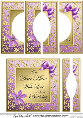 Floral Elegance Mum Birthday Circle Pyramage
