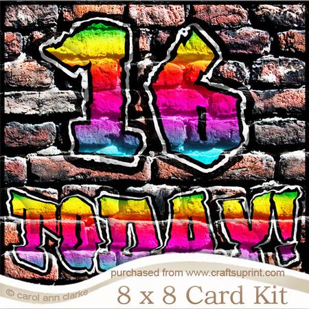 8 x 8 Graffiti 16 Today! Kit with Scalloped Corners