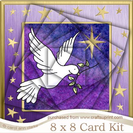 8 x 8 Xmas Dove Kit with Twisted Pyramage