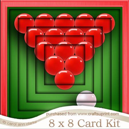 8 x 8 Snooker Tunnel Card Kit