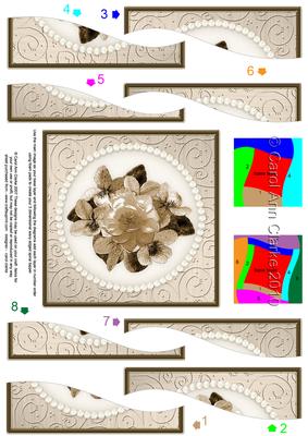 Flowers and Pearls Wavy Spiral Side Stacker