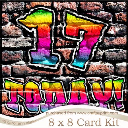 8 x 8 Graffiti 17 Today! Kit with Scalloped Corners
