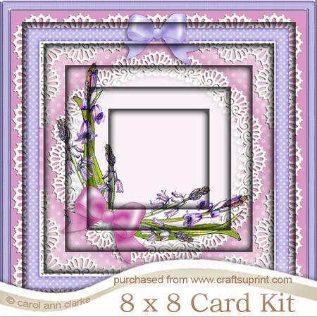 8 x 8 Bluebells Tunnel Card Kit